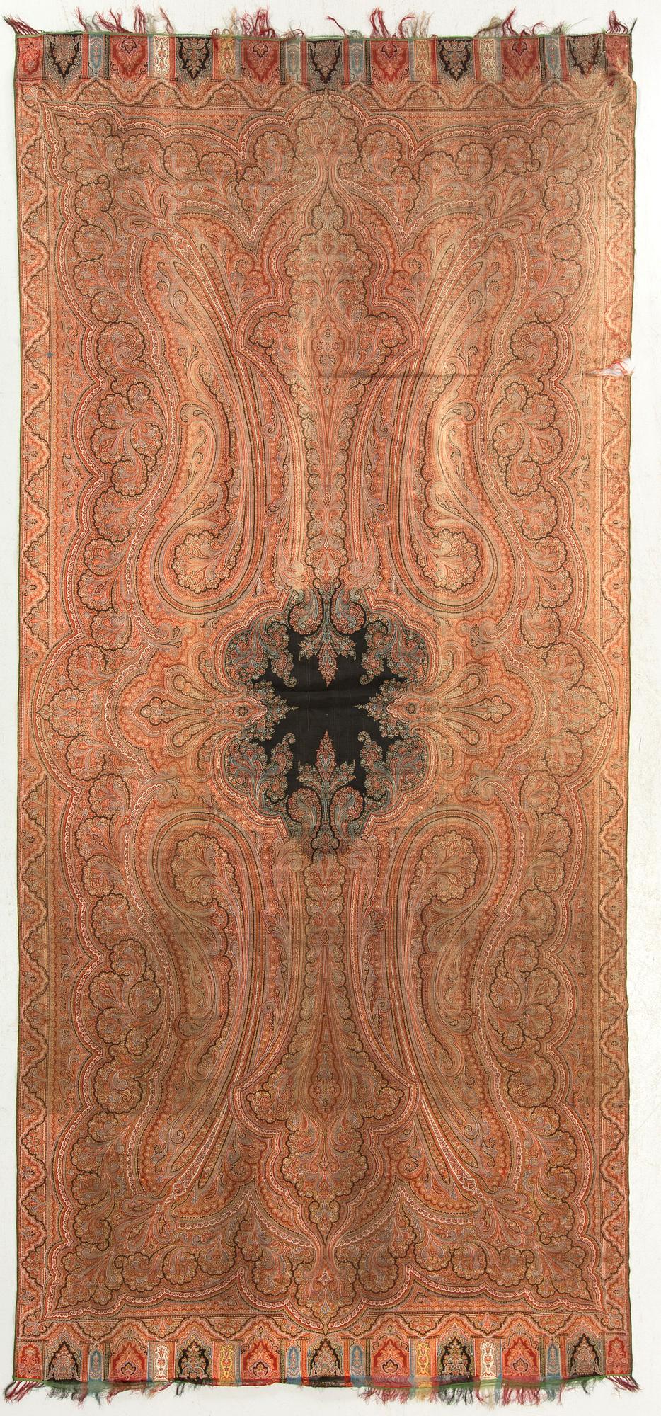 SJAL sk Paisley-sjal omkring 1900 ca 315 x 148 cm.