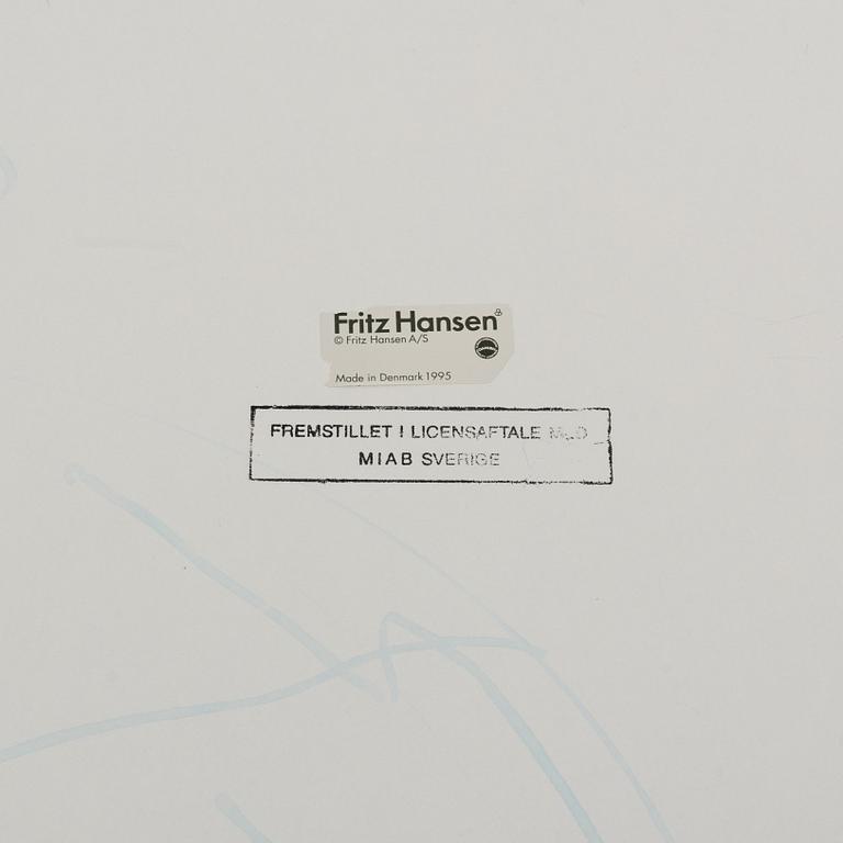 Bruno Mathsson & Piet Hein, matbord, "Supercirkel", Fritz Hansen, 1995.