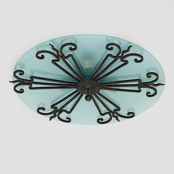 An early 20th century ceiling light.