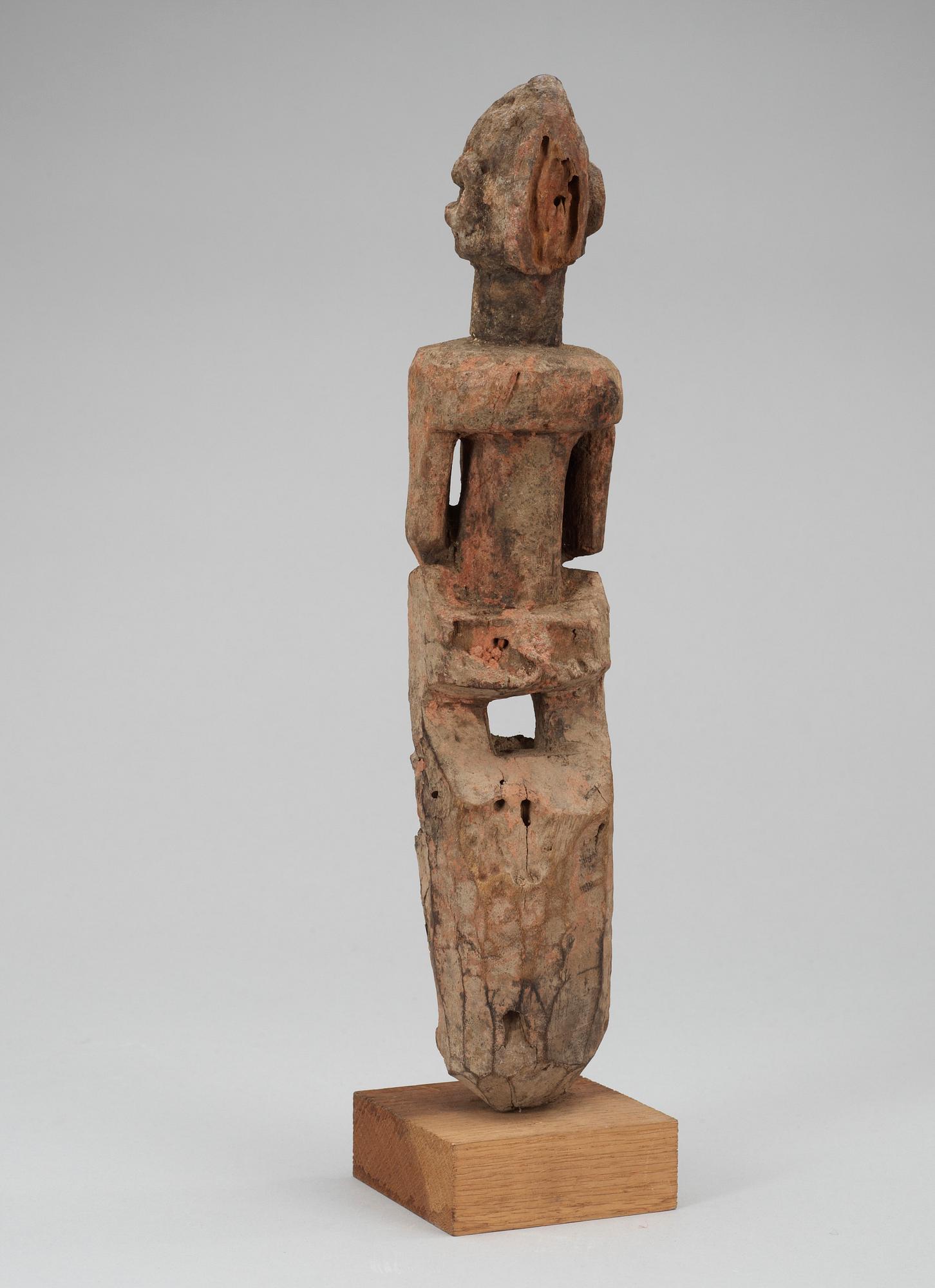 FETISH. Wood. Tellem/Dogon tribe. Mali mid - second half of the 19th century. Height 34 cm.