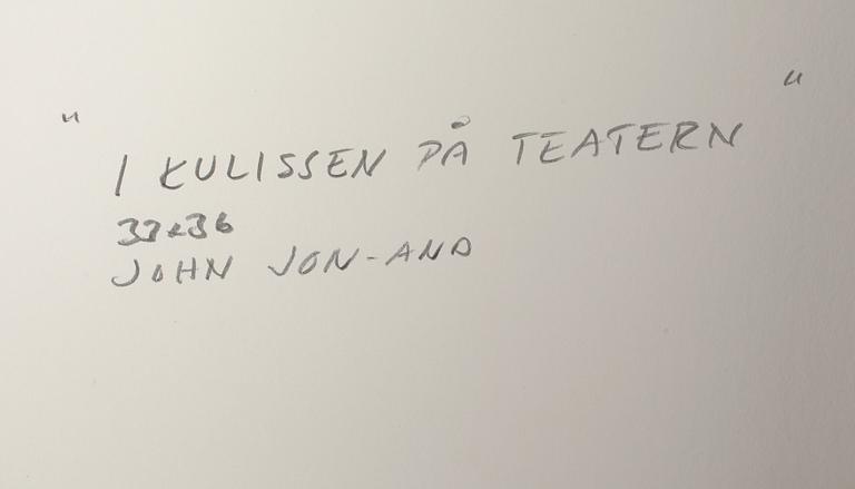 JOHN JON-AND, krita, stämpelsignerad.