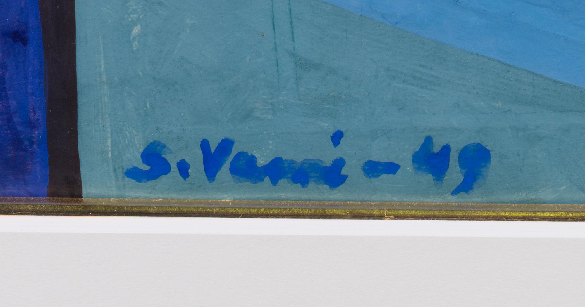 SAM VANNI, gouache, signerad och daterad -49.