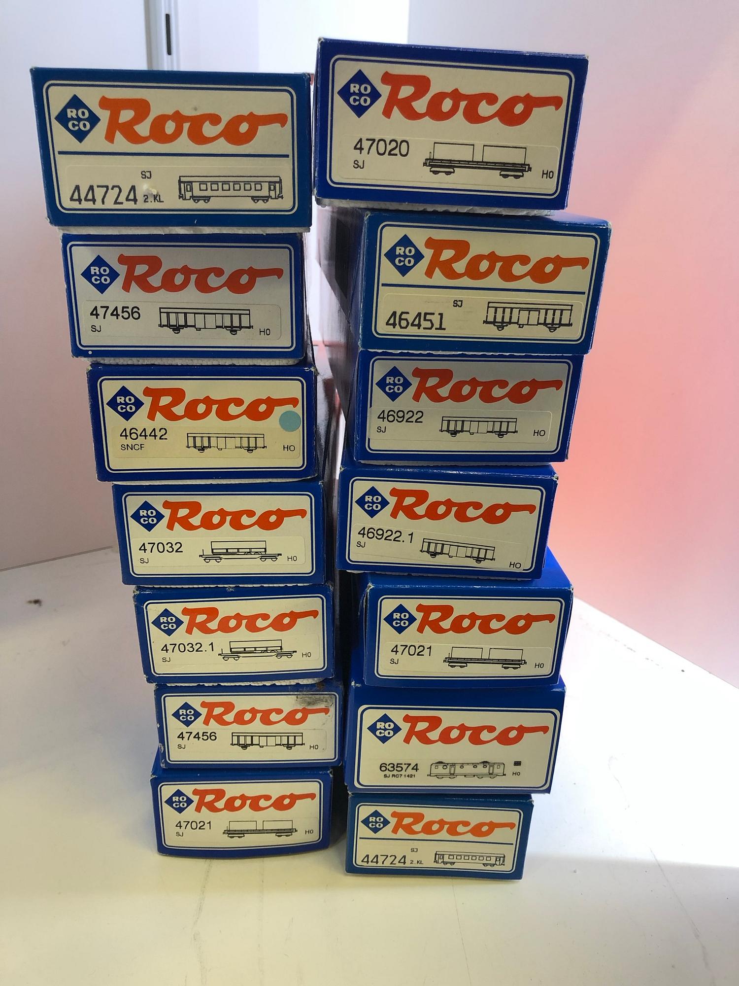 Roco, 1 lok samt 28 vagnar, SJ, H0.
