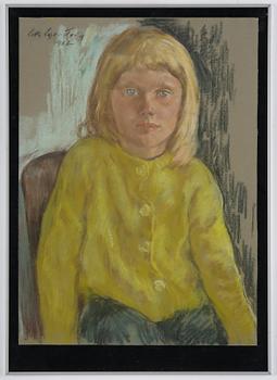 Lotte Laserstein, Girl in a yellow cardigan.