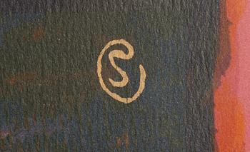 Lennart Rodhe, färgserigrafi, 1980, signerad 21/33.