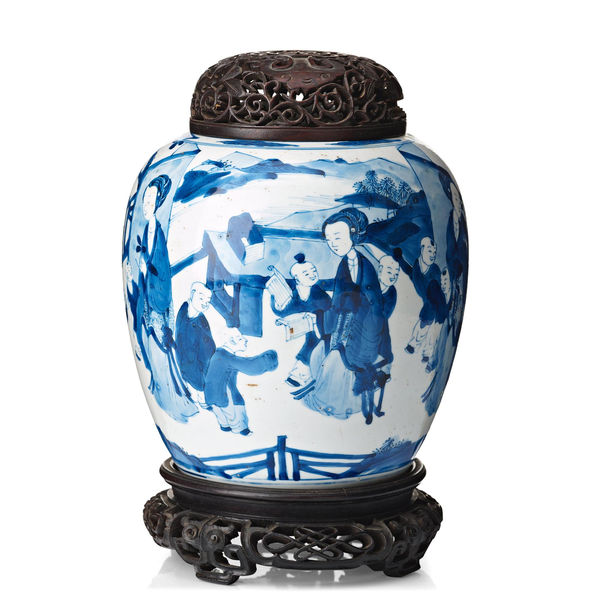 BOJAN, porslin. Qingdynastin, Kangxi (1662-1722).