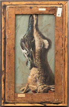 Pär Siegård, Still life, with a motif on the reverse.