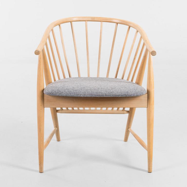 KARMSTOL, "Solfjädern", Sonna Rosén, Nesto, formgiven 1948, märkt 1990.