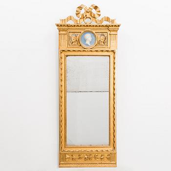 A GUSTAVIAN MIRROR, made in Stockholm, late 18th century.