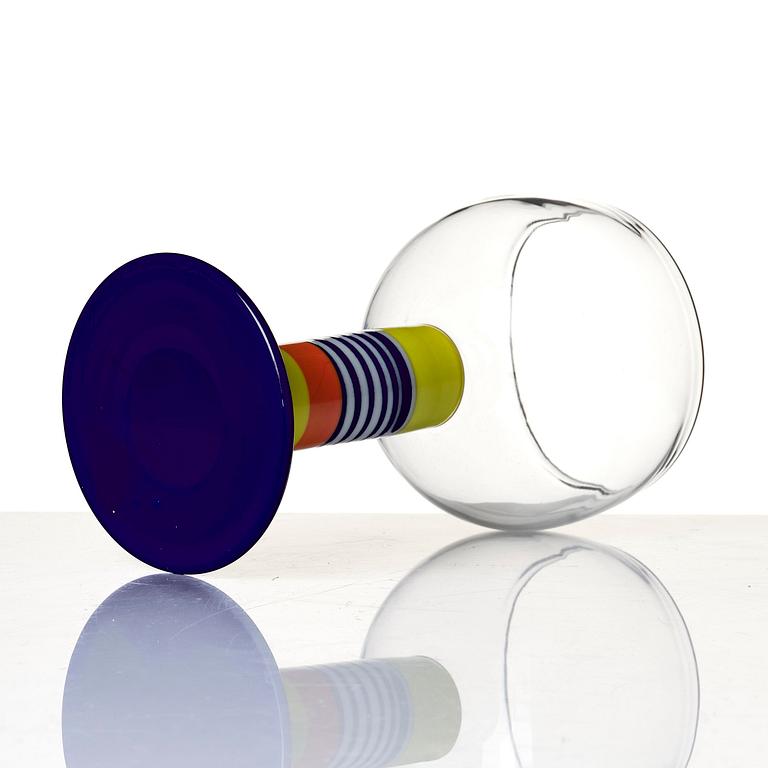 Gunnar Cyrén, a glass goblet "Popglas", Orrefors 1969.