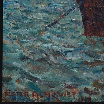 ESTER ALMQVIST, oil on canvas, signed Ester Almqvist and dated 1918.