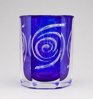 OLLE ALBERIUS, vas, glas, "Virvel", Orrefors, sign.