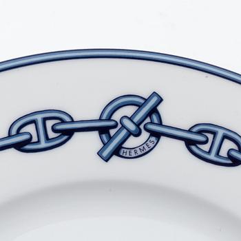 Hermès, a 65-piece porcelain dinner service, 'Chaine d'ancre', Paris, France.