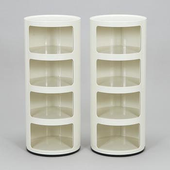 Anna Castelli Ferrieri, hurtsar, ett par, "Componibili 4", Kartell.