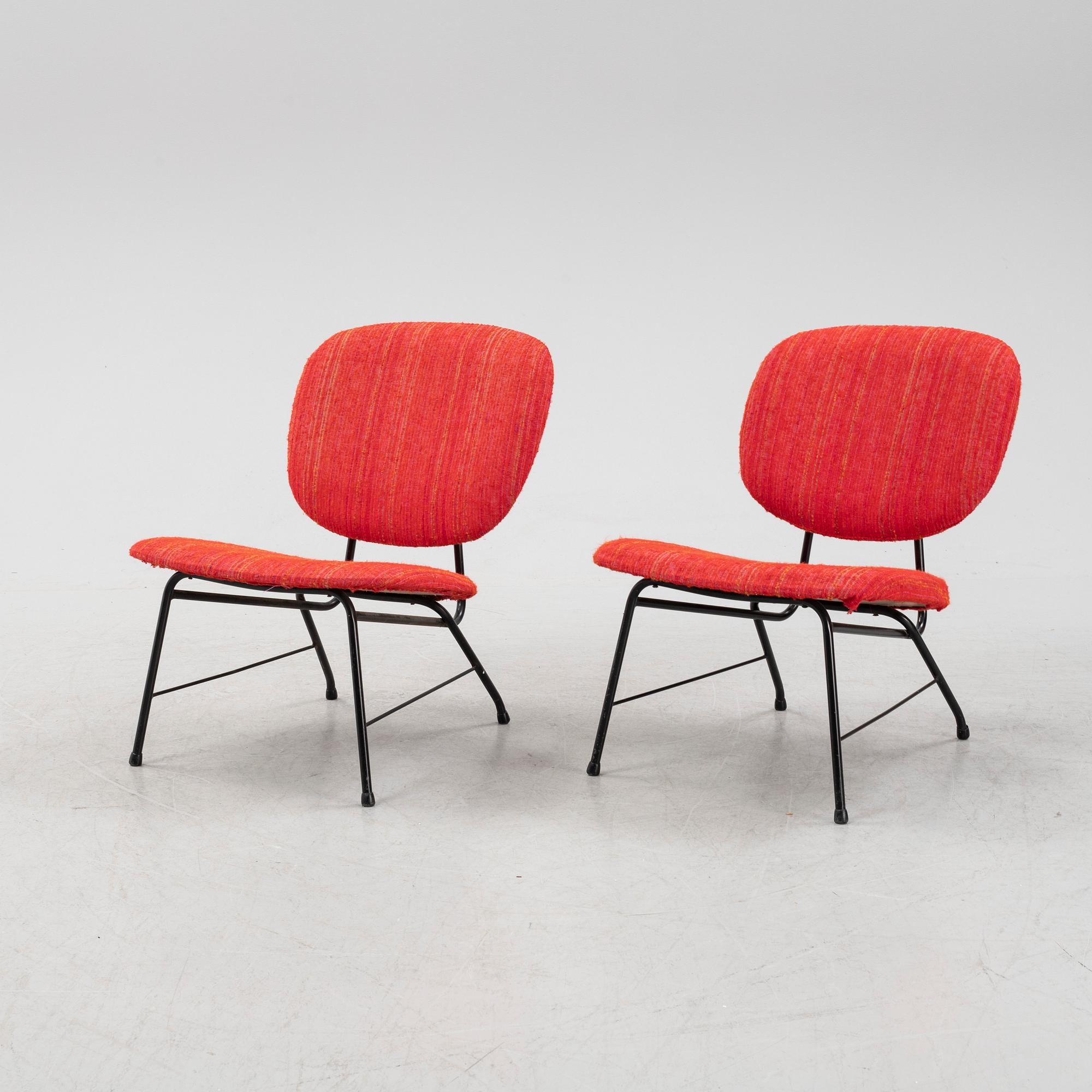 A pair of 'Parkett II' lounge chairs, IKEA, Sweden, 1960's.