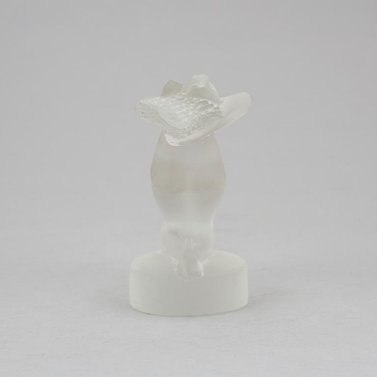FIGURIN, glas, Lalique, Frankrike, 1900-talets andra hälft.