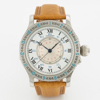 Longines, Charles Lindbergh, "Hour Angle Watch", wristwatch, 47 mm.