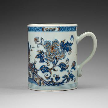 MUGG, kompaniporslin. Qingdynastin, Qianlong (1736-95).