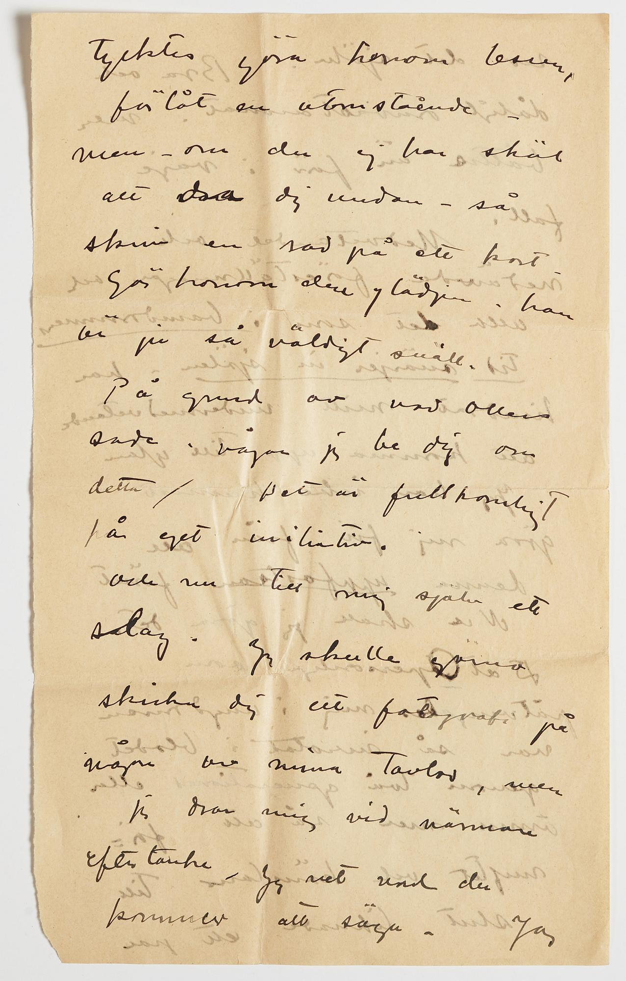 LETTER, from Carl Kylberg in Gothenburg to GAN (Gösta Adrian-Nilsson) in Paris, dated 5.12.(19)22. Envelope enclosed.