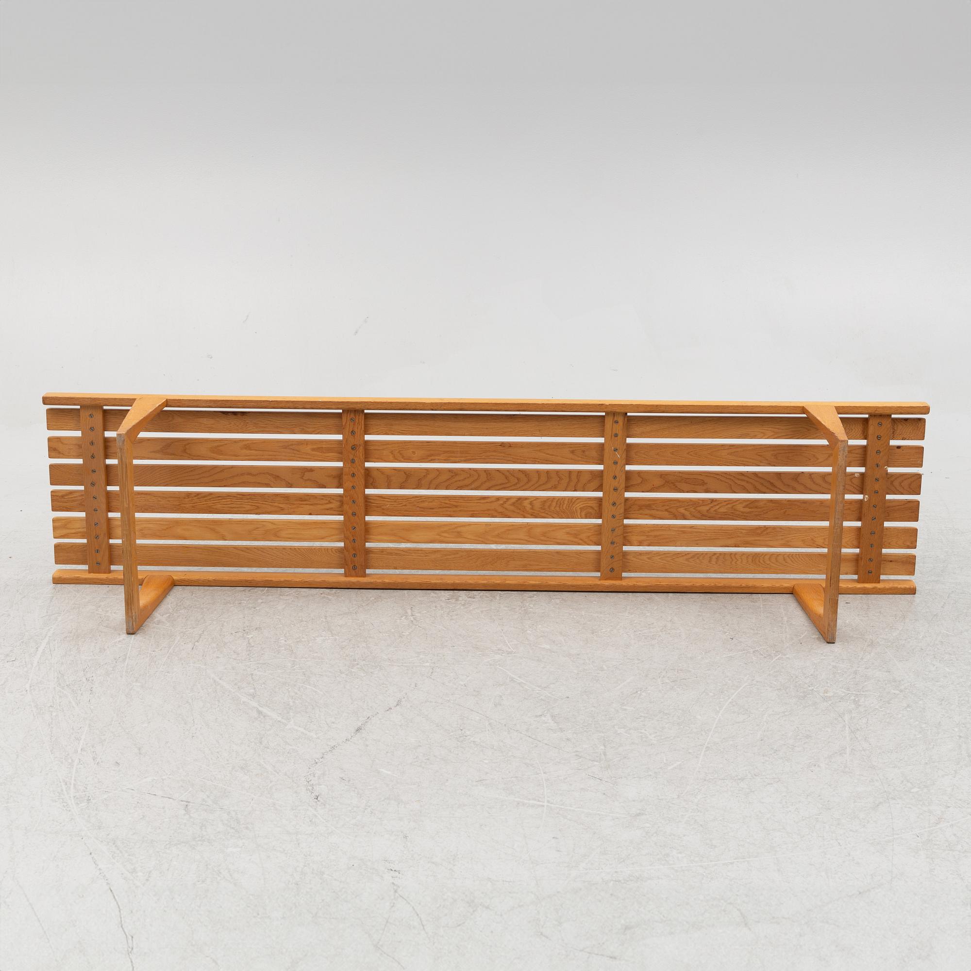 Yngvar Sandström, a "Tokyo" oak bench, From the Triva-series, Nordiska Kompaniet, Sweden.