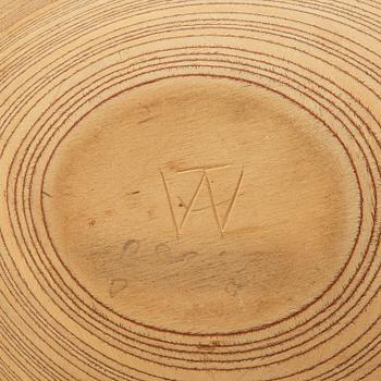 A Tapio Wirkkala aeroplan veneer dish, Finland 1950's.