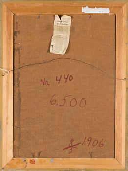 Erik Tryggelin, oil on board, signed, dated 1906 a tergo.