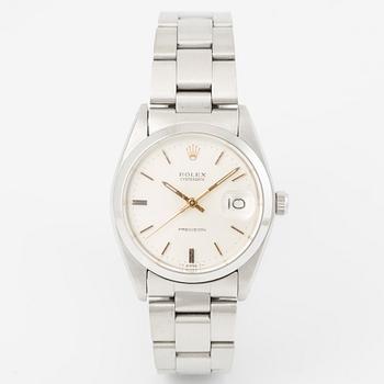 Rolex, Oysterdate, Precision, wristwatch, 34 mm.