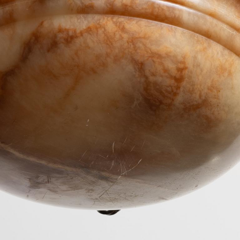 An alabaster ceiling lamp, 1920s.