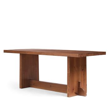 420. Axel Einar Hjorth, a 'Lovö' stained pine dinner table, Noriska Kompaniet, Sweden 1930s.