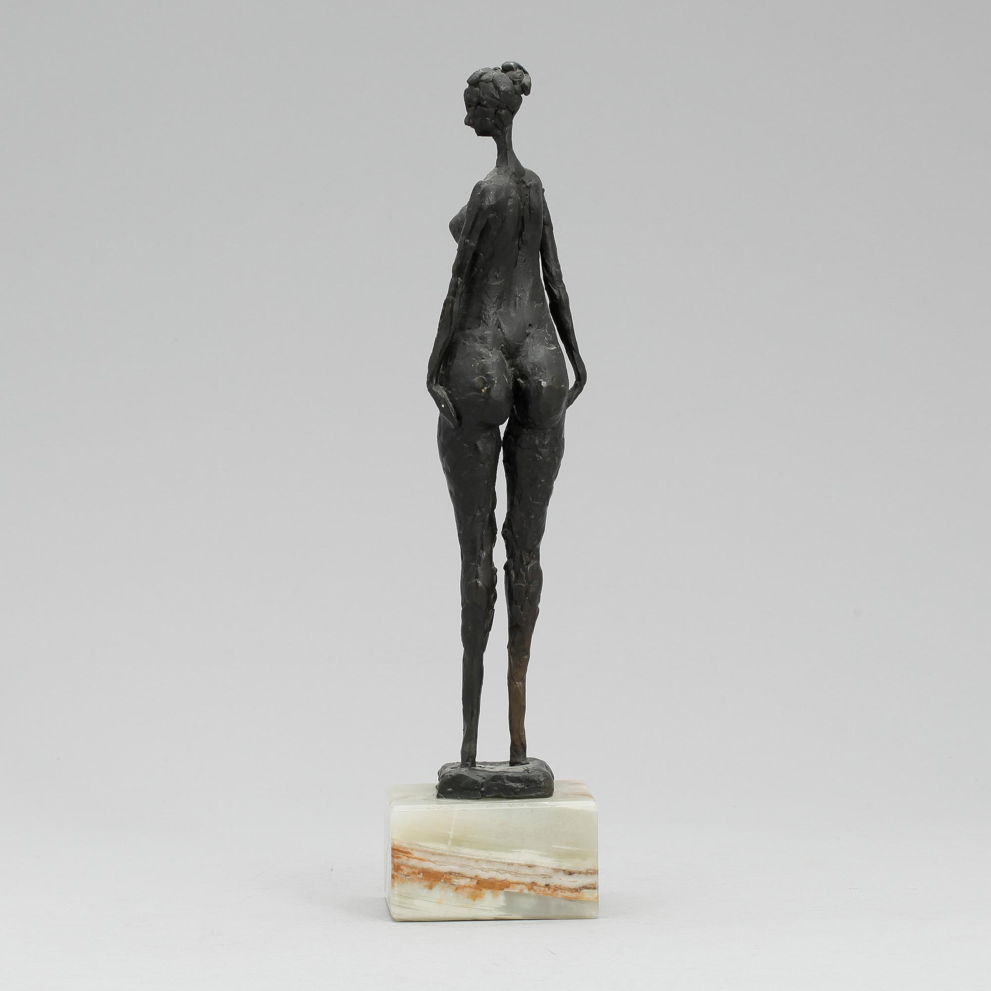 SKULPTUR, brons, okänd konstnär, signerad, 1900-tal.