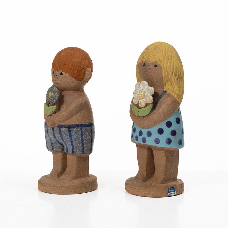 Lisa Larson, Figuriner, 2 st, stengods, Gustavberg.