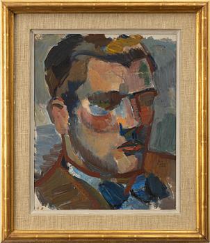 Bror Ingemar Fröberg, Porträtt i halvprofil.