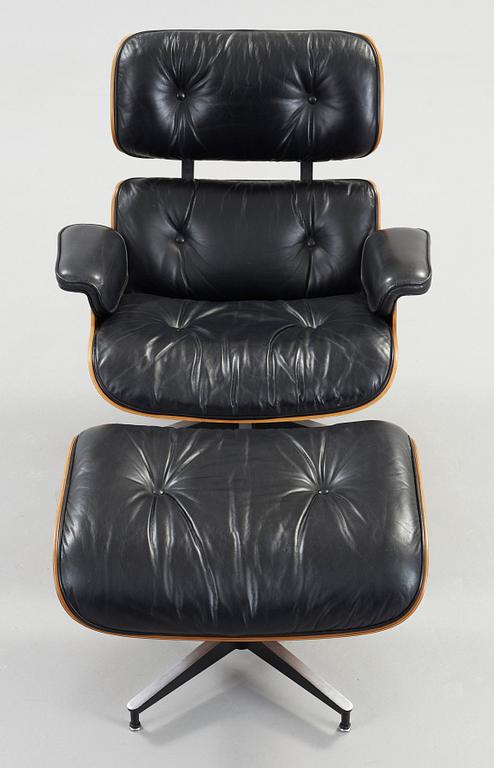 A Charles & Ray Eames 'Lounge chair with ottoman",