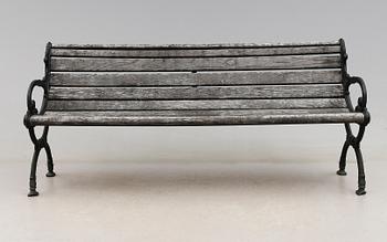 TRÄDGÅRDSSOFFA, J & C.G. Bolinder, AB Stockholm, omkring år 1900.