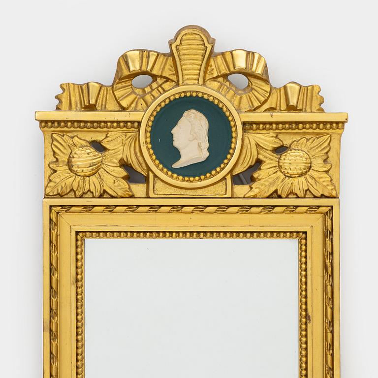 Mirror, Gustavian style, circa the mid-20th century.