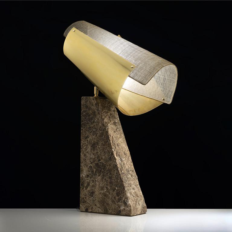 Erik Bratsberg, a "Lorian" table lamp, ed. 1/10, executed in his workshop, Stockholm, 2021.