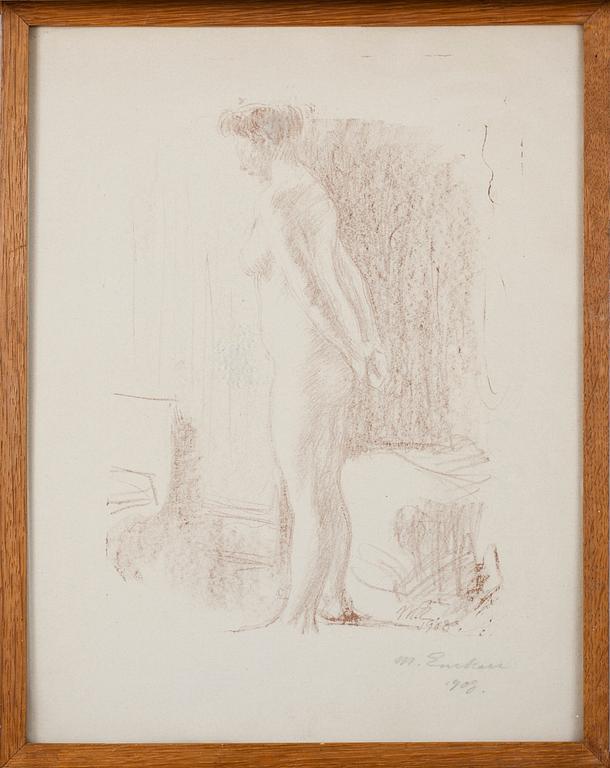 MAGNUS ENCKELL, litografi, signerad och daterad 1908.