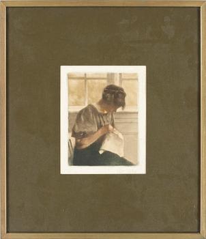 PETER ILSTED, mezzotintgravyr, sign.