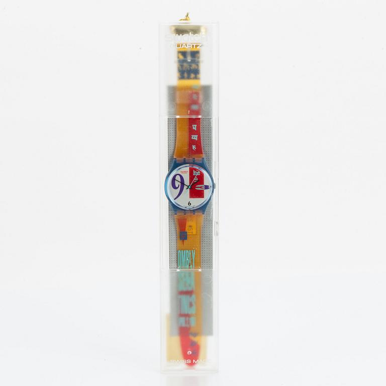 Swatch, Bold Face, wristwatch, 34 mm.