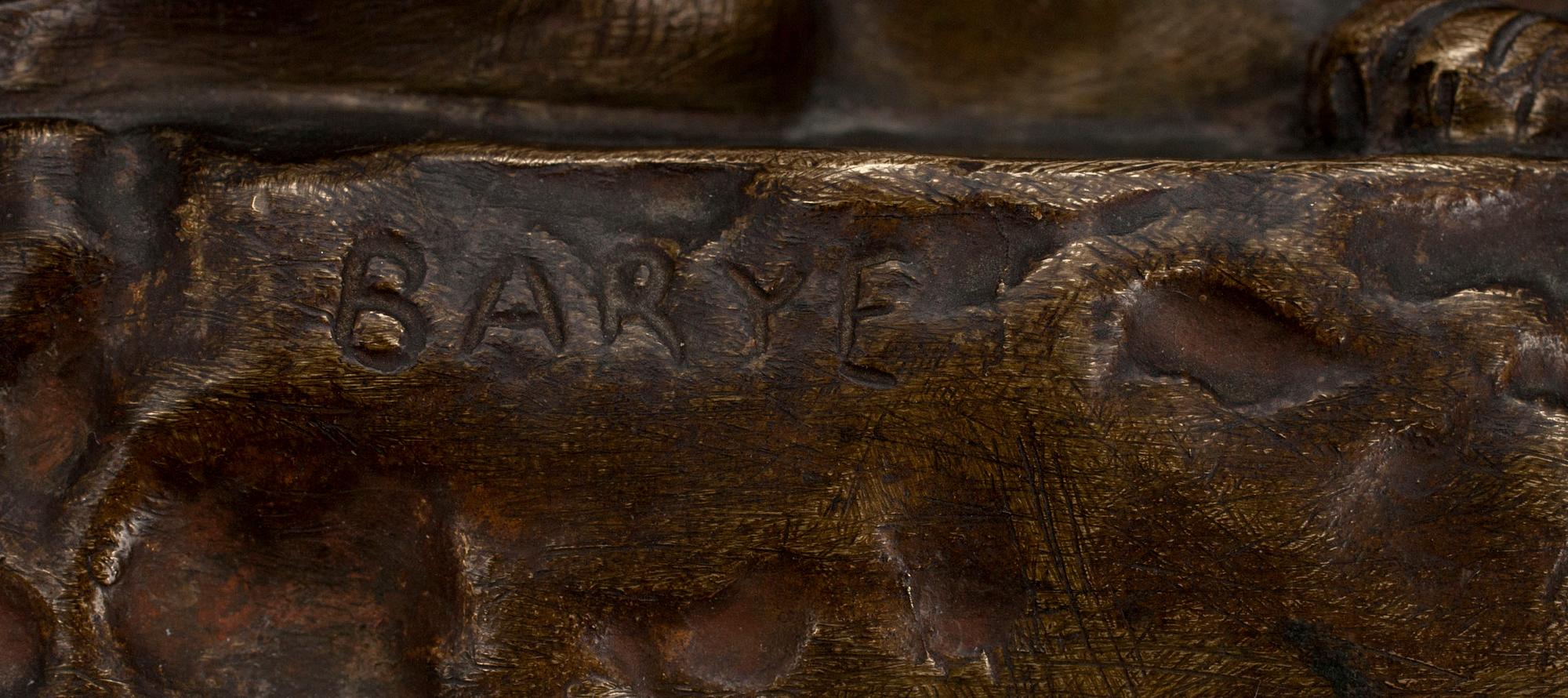 ANTOINE LOUIS BARYE, brons, ca 1900.