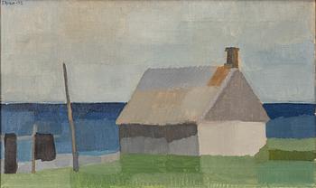 Svenolov Ehrén, Coastal landscape with fishing hut.