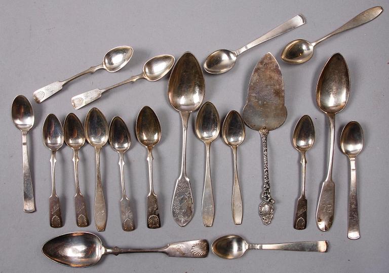 PARTI BESTICK, 19 st, silver, Finland, 1900-tal.