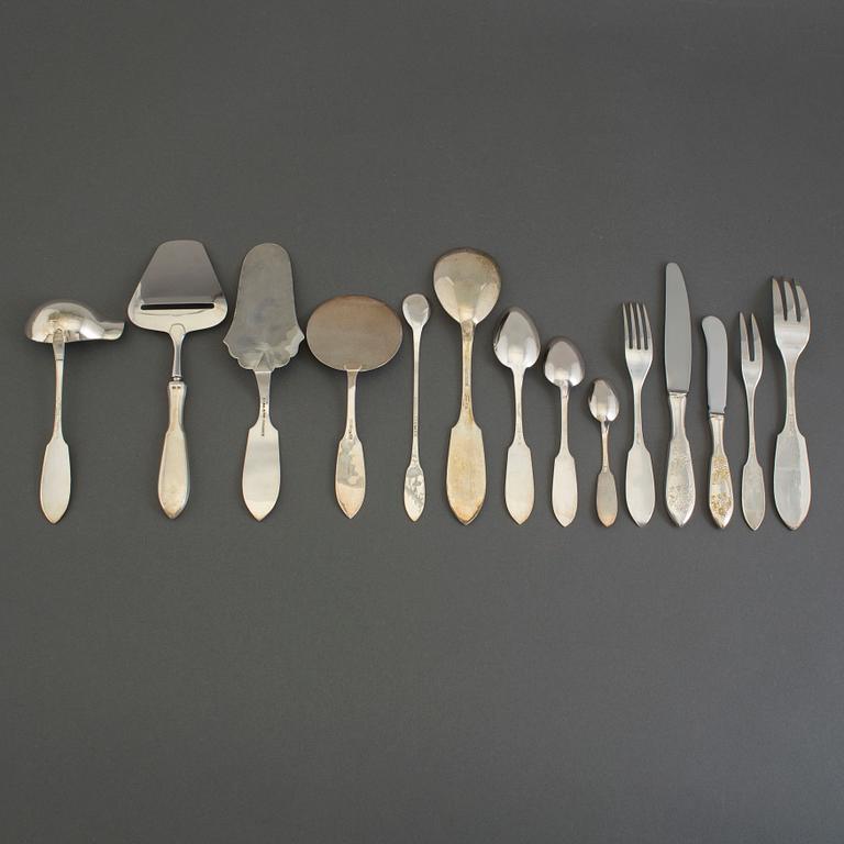 72 pcs of silver cutlery, 1970's.