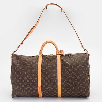 Louis Vuitton, a Monogram Canvas 'Keepall 60 Bandoulière' weekendbag.
