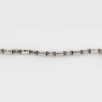 Wiwen Nilsson, a sterling silver "double" necklace, Lund, Sweden 1944.