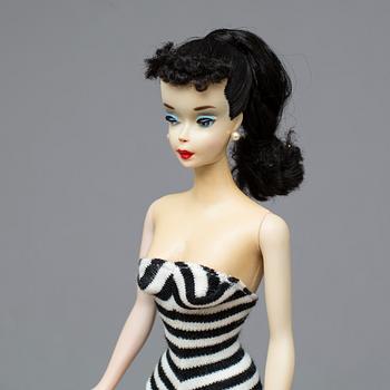 BARBIE med blå eyeliner, "Ponytail Barbie", nr 3. ca 1960. Japan.