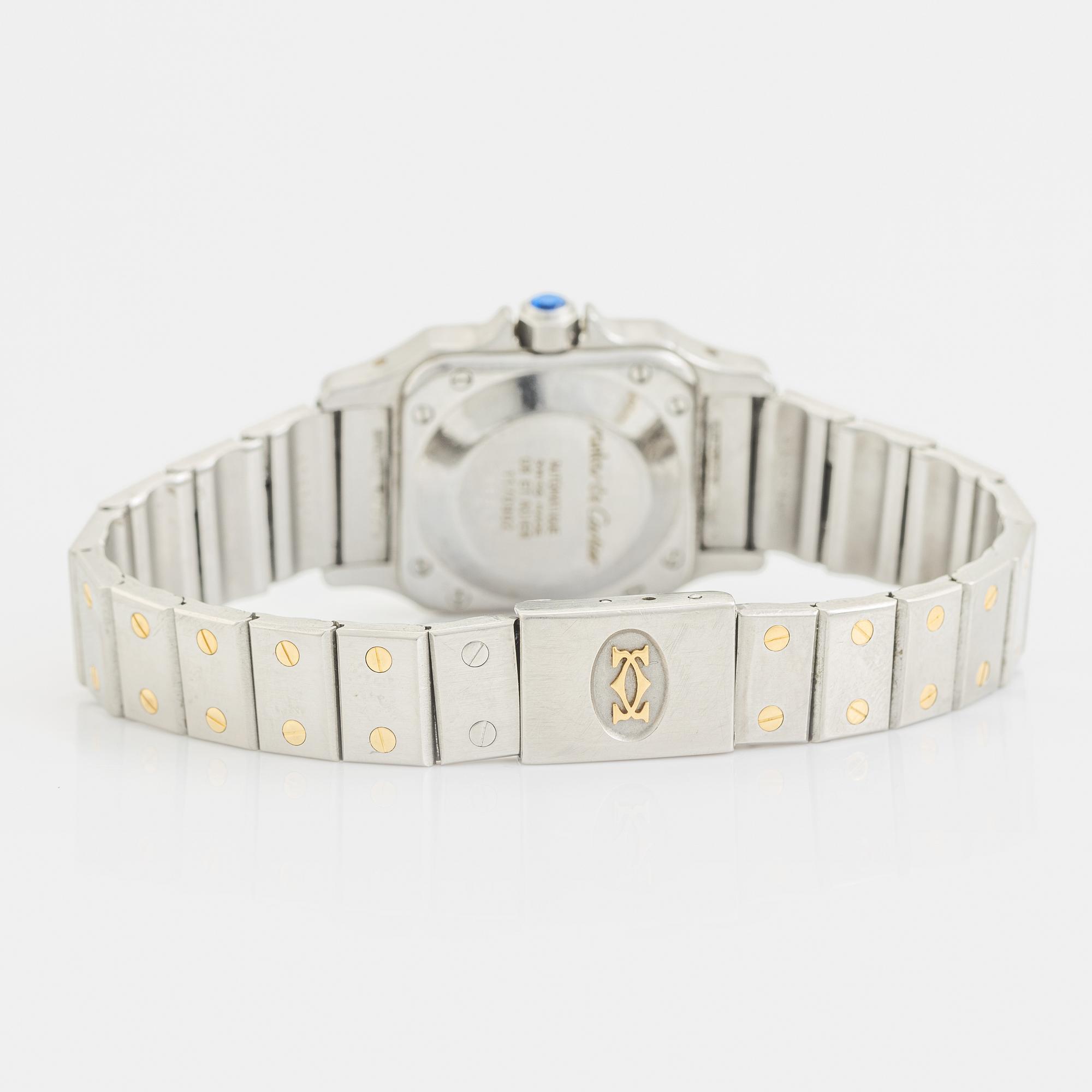 Cartier, Santos Carrée, armbandsur, 24 x 24 (35) mm.
