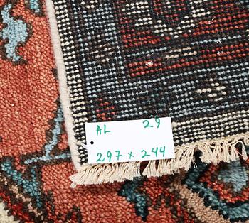 A Mamluk carpet, c. 297 x 244 cm.