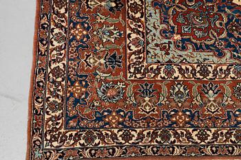 A carpet, semi-antique Esfahan, ca 375 x 252 cm.