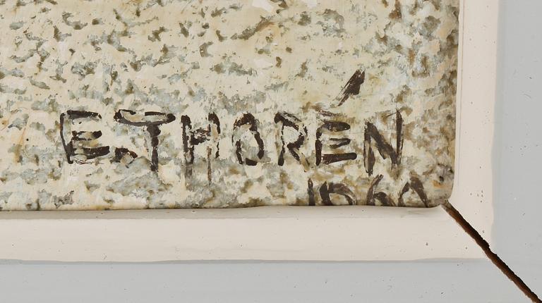 ESAIAS THORÉN, olja på pannå, signerad och daterad 1960?.